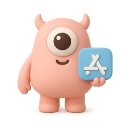 Pink App Store Character